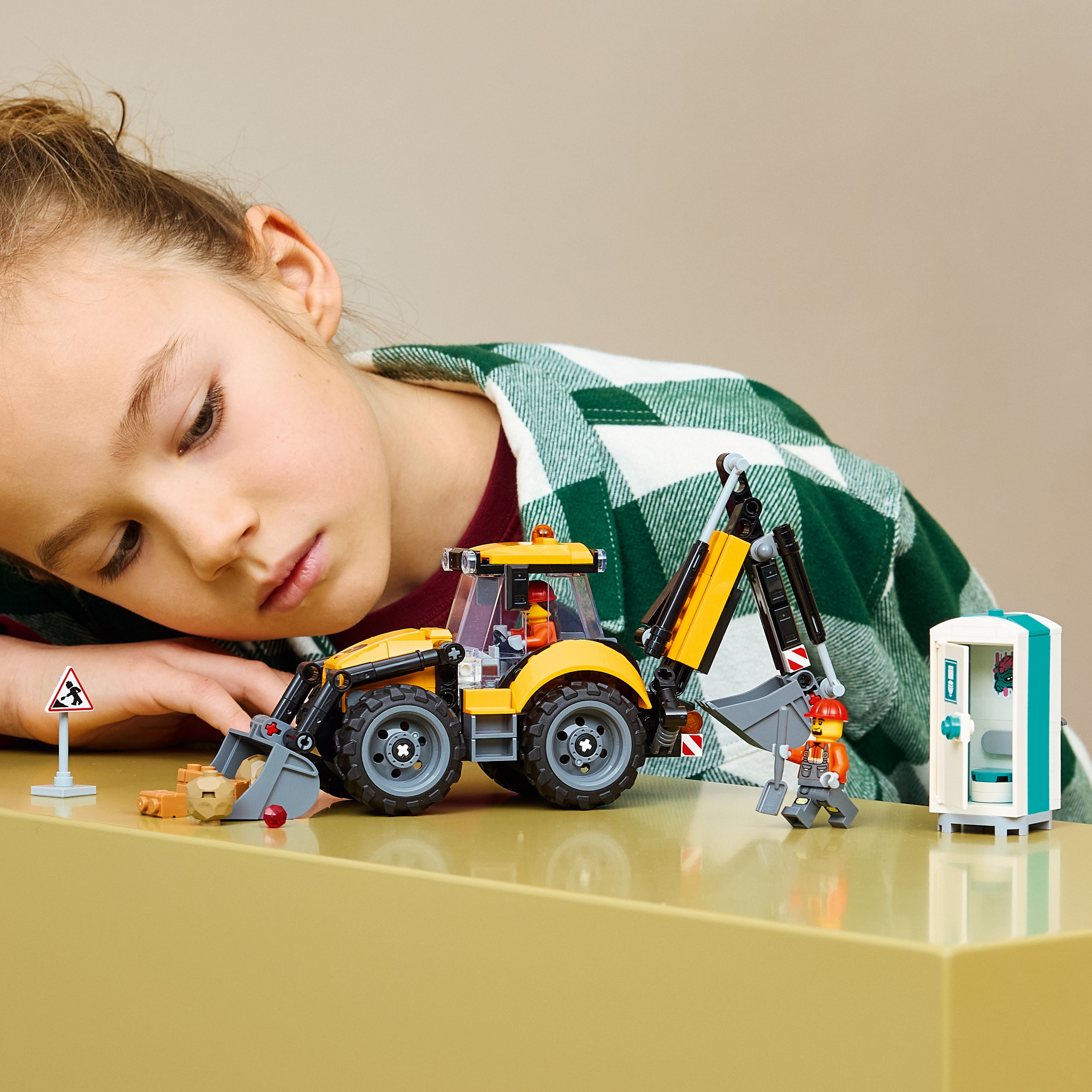 LEGO® City Żółta koparko-ładowarka 60480