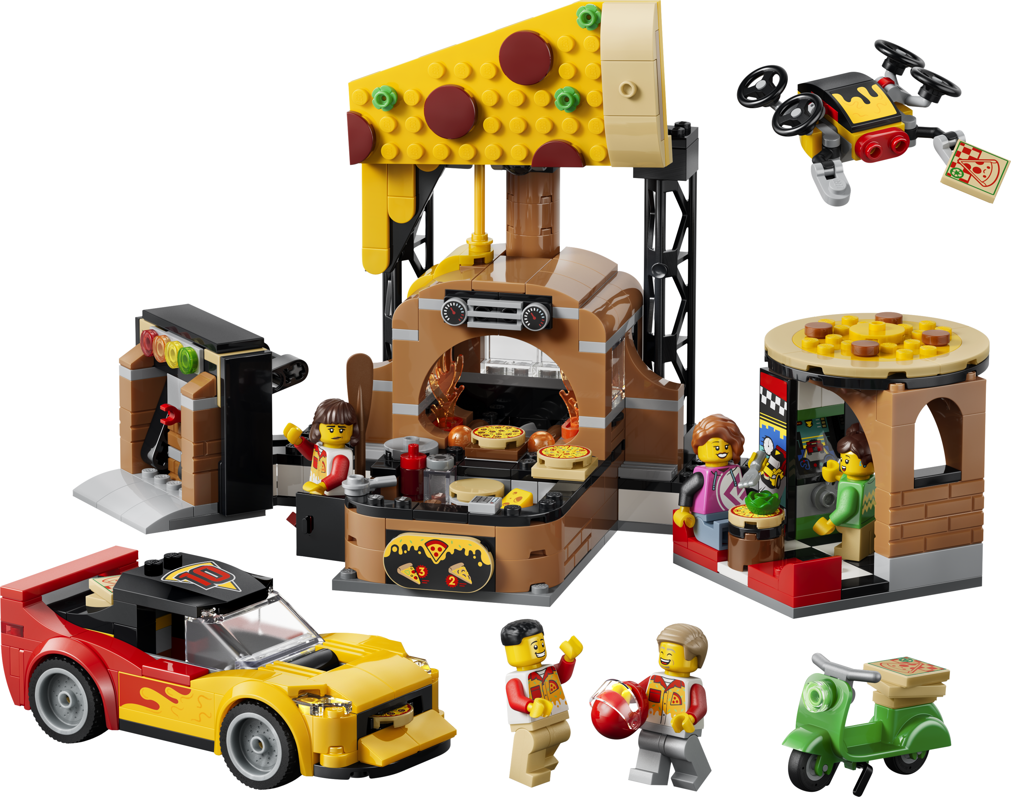 LEGO® City Dostawa pizzy z pojazdami 60496