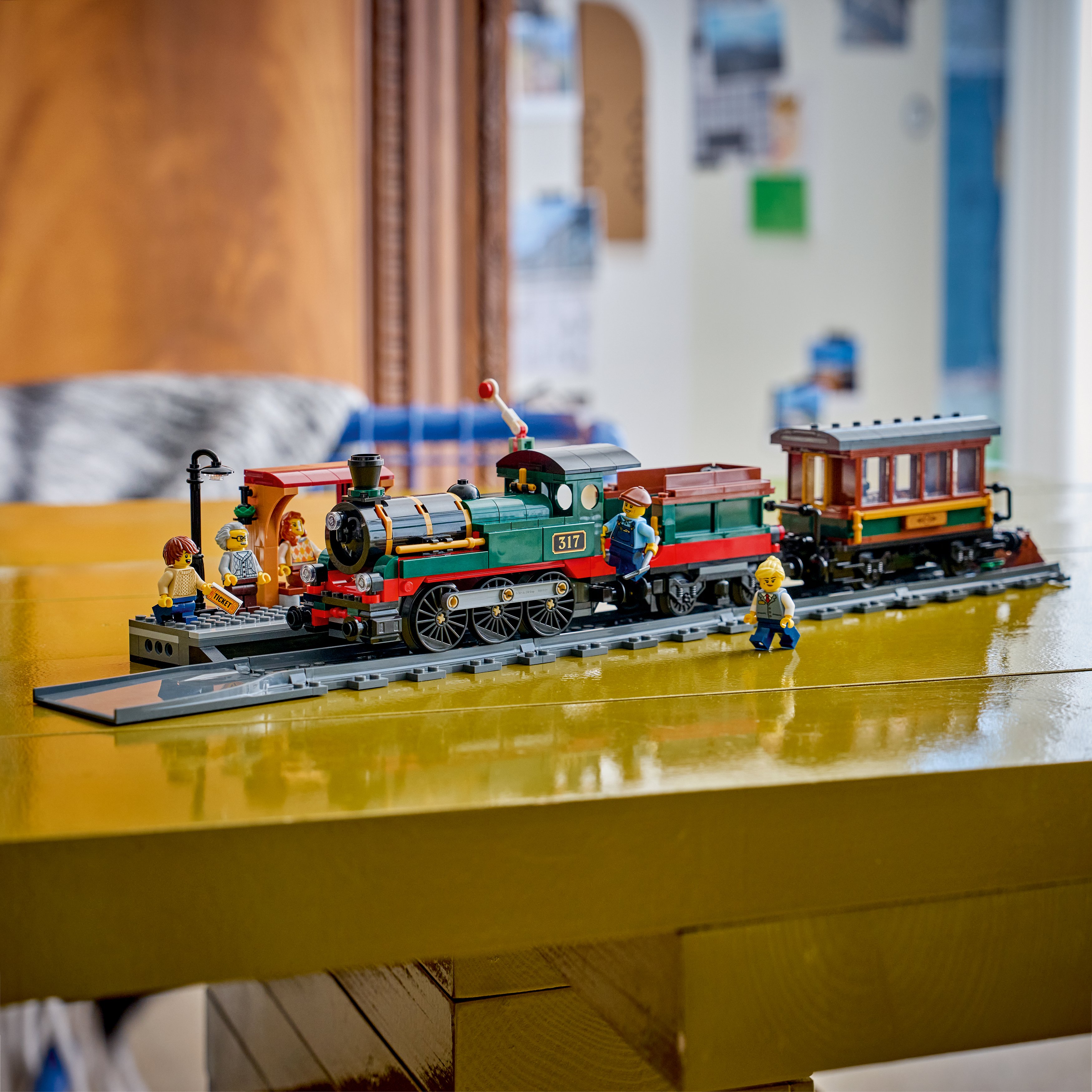 LEGO® City Retro pociąg z lokomotywą parową 60511