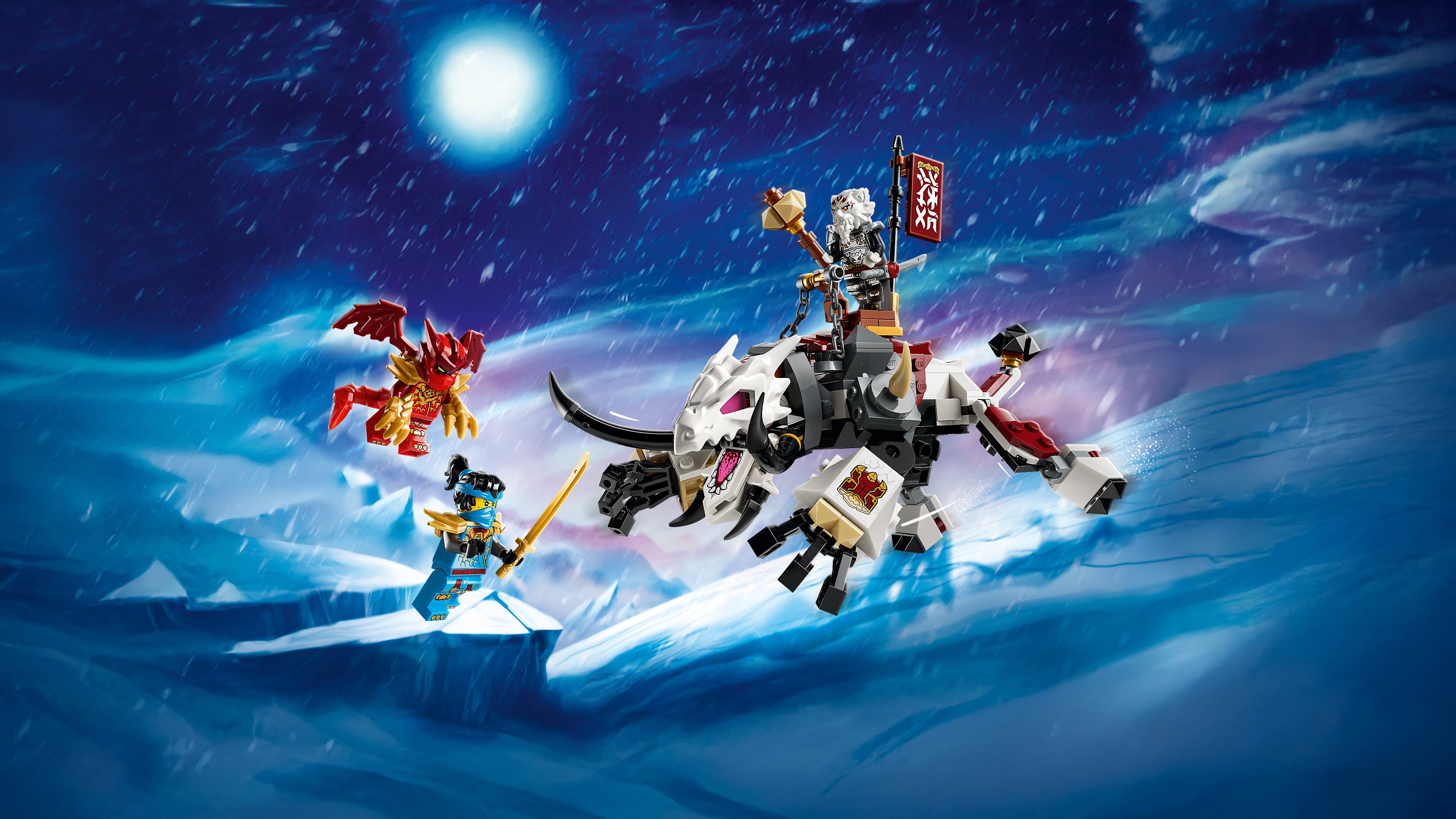 LEGO® NINJAGO® Zilvar i smocza bestia Grimtak 71863