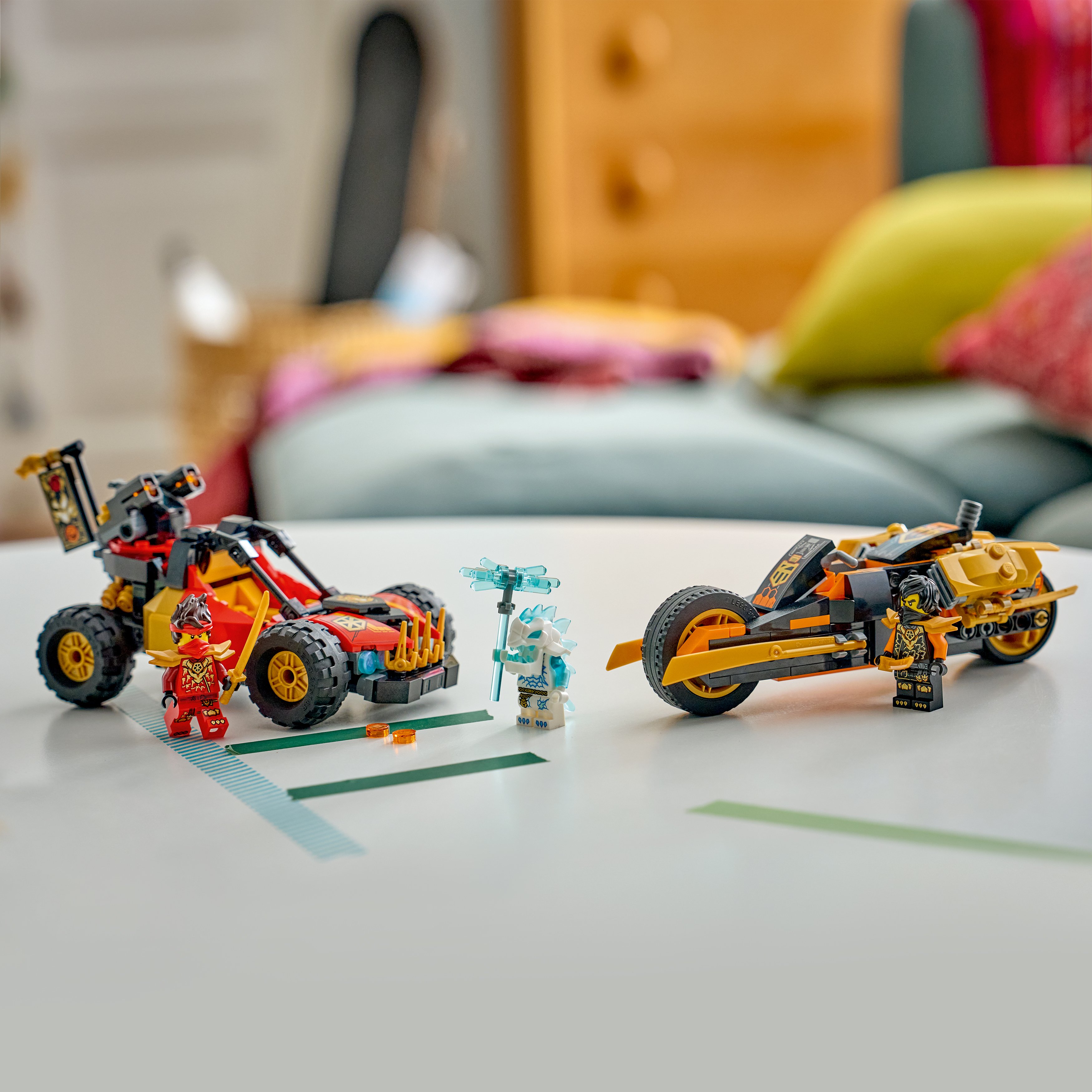LEGO® NINJAGO® Wielofunkcyjne pojazdy Kaia i Cole’a 71864, zabawka