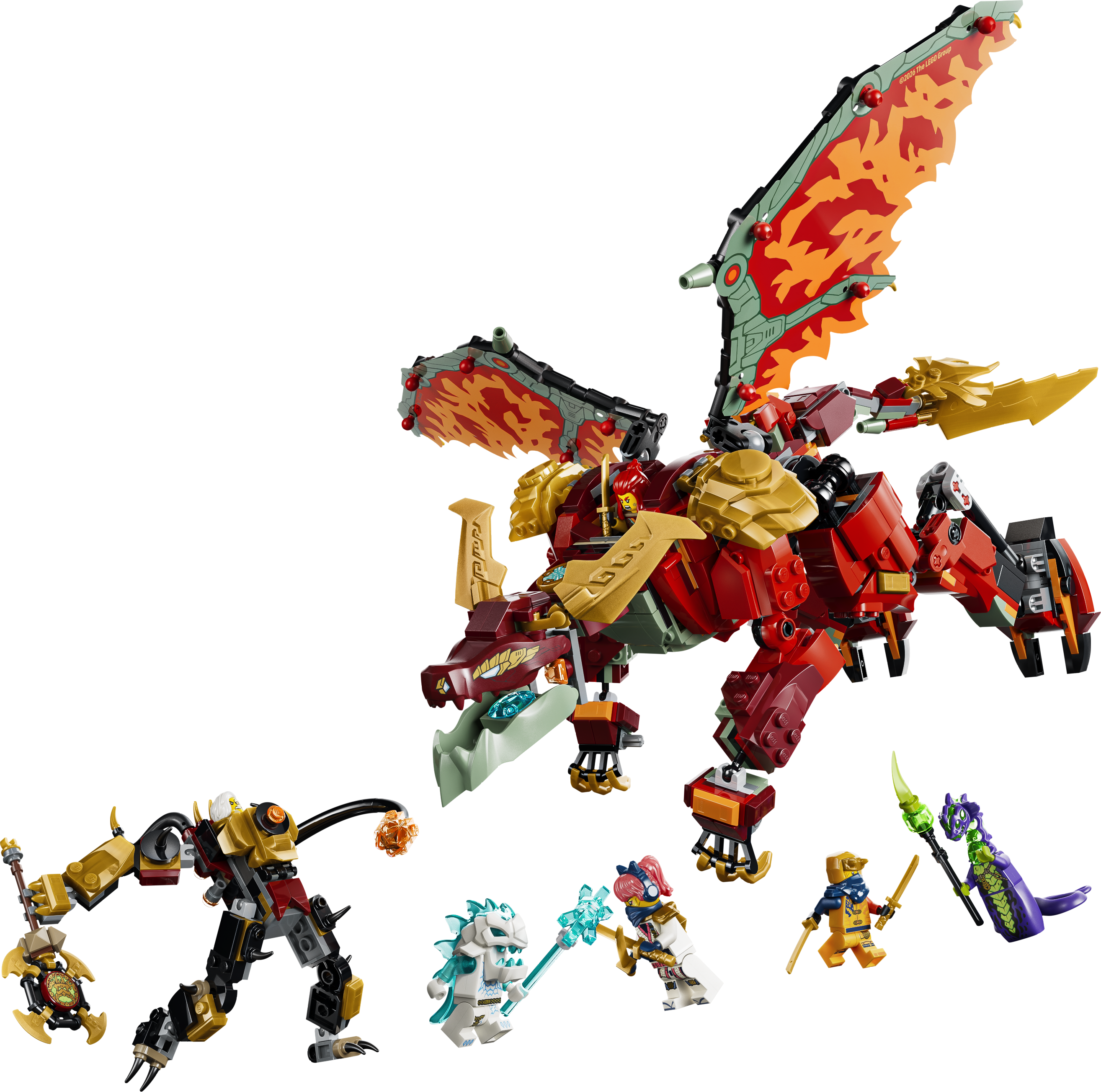 LEGO® NINJAGO® Transformujący smoczy mech Wyldfyre 71868