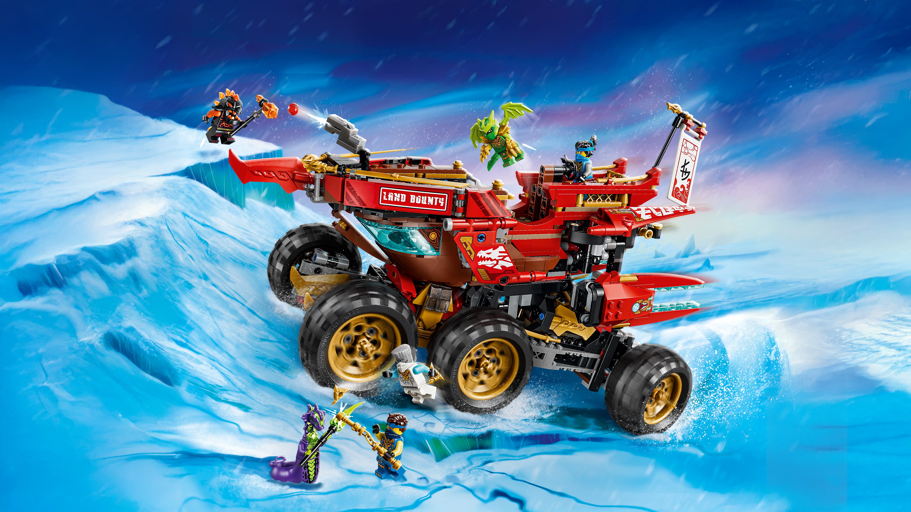 LEGO® NINJAGO® Perła Lądu 71869, zabawkowa ciężarówka
