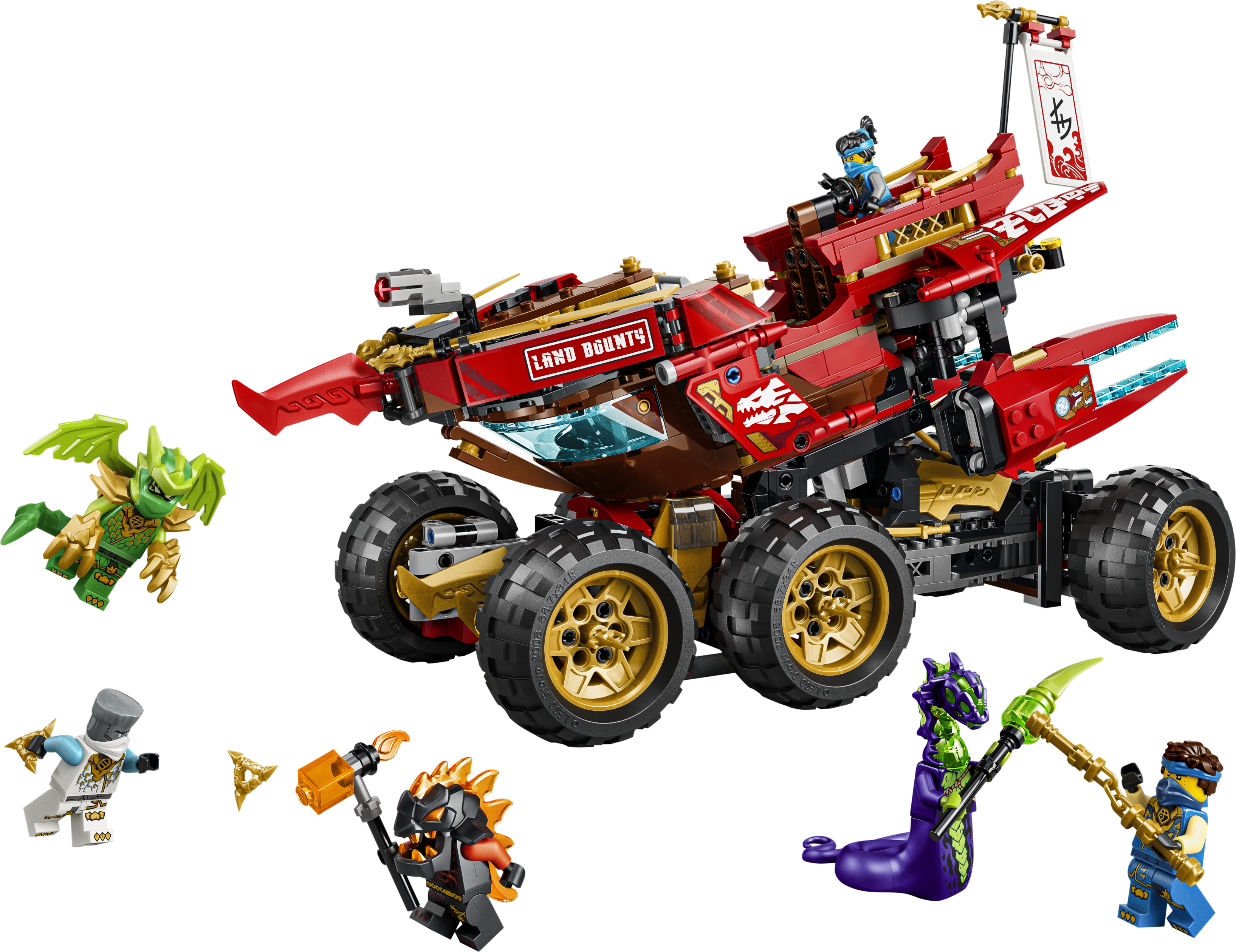 LEGO® NINJAGO® Perła Lądu 71869, zabawkowa ciężarówka