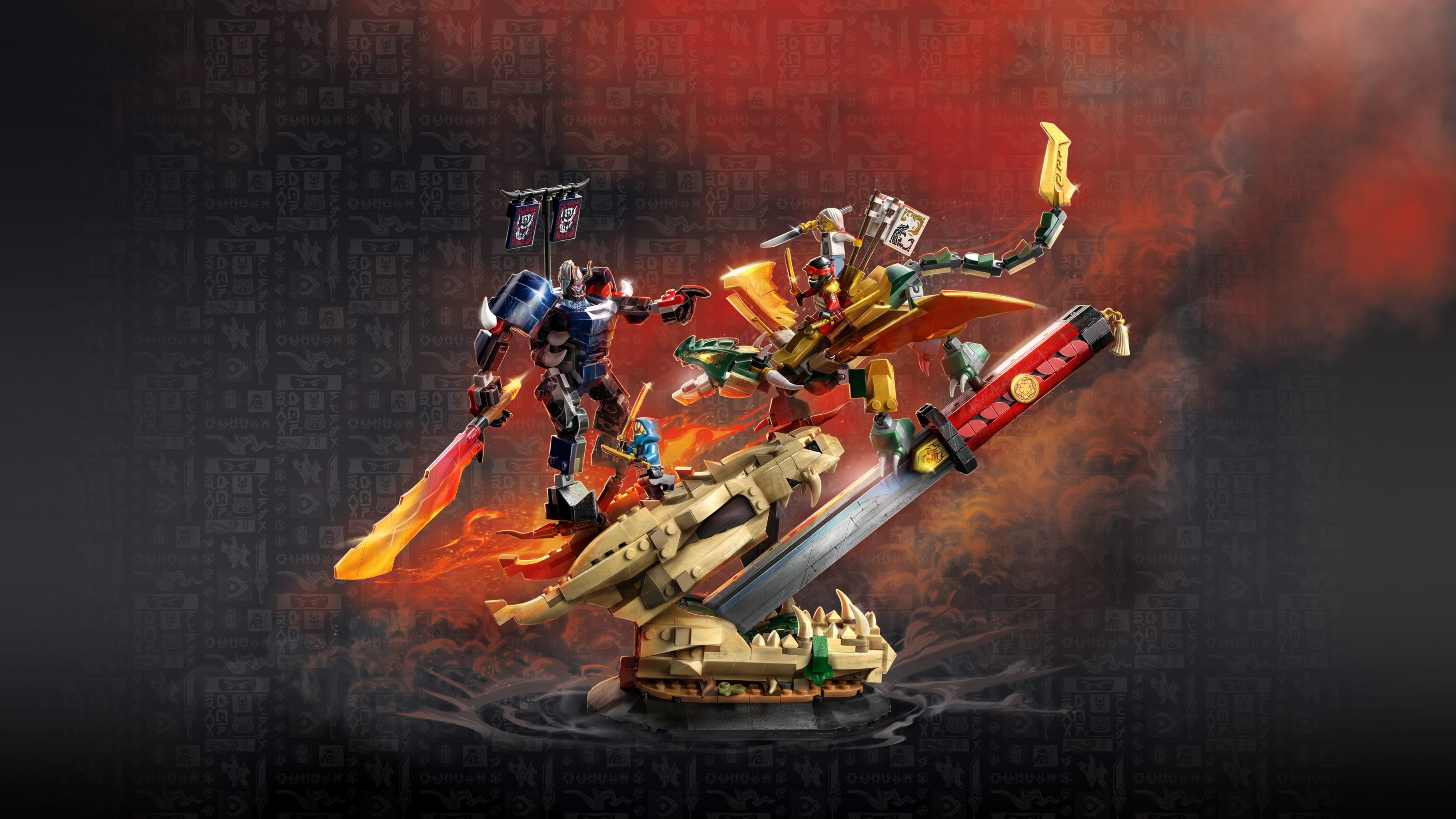 LEGO® NINJAGO® Bitwa o Smocze Ostrze 71871, dekoracja