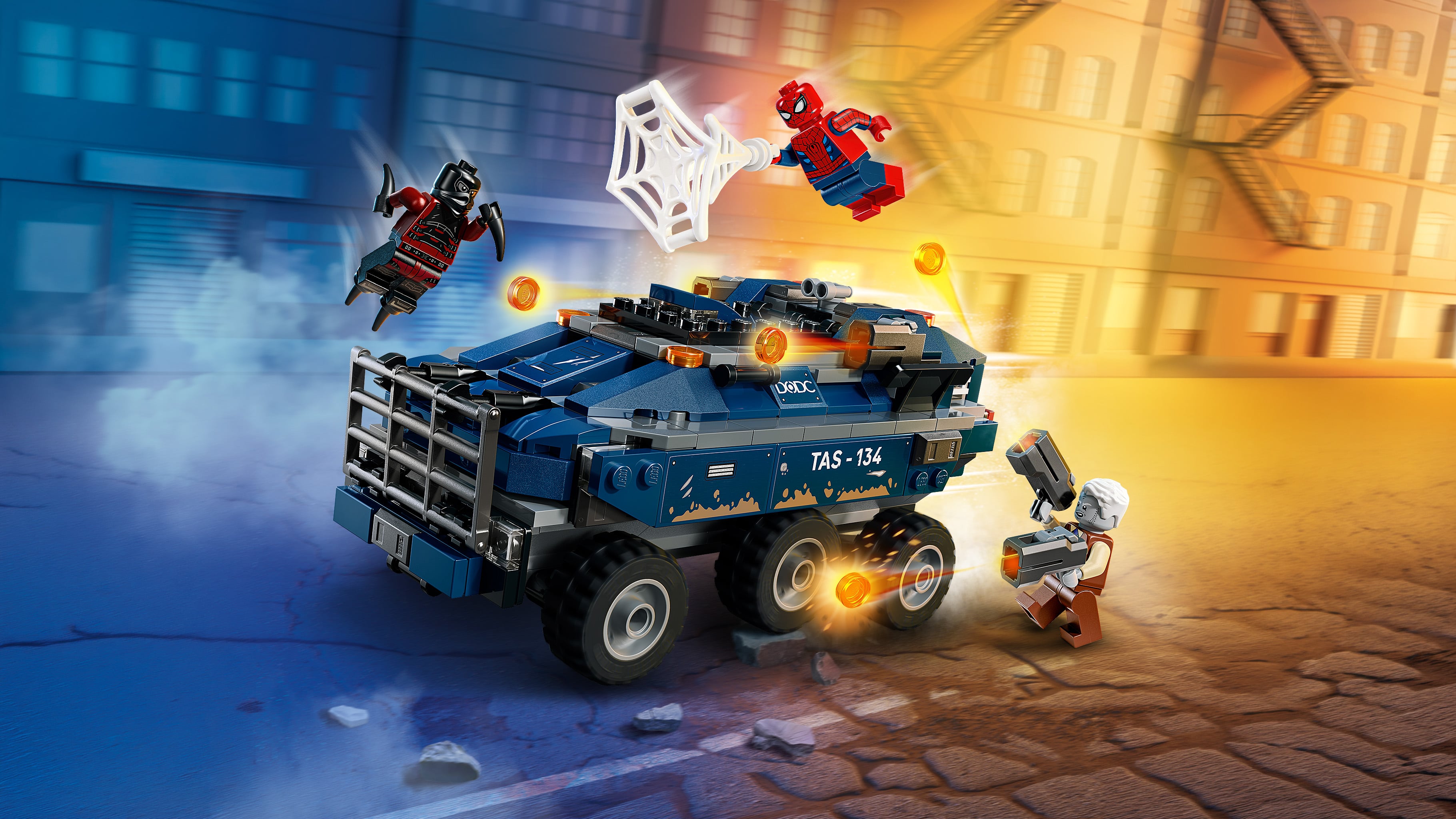 LEGO® ǀ Marvel Pościg Spider-Mana za więźniarką 76349