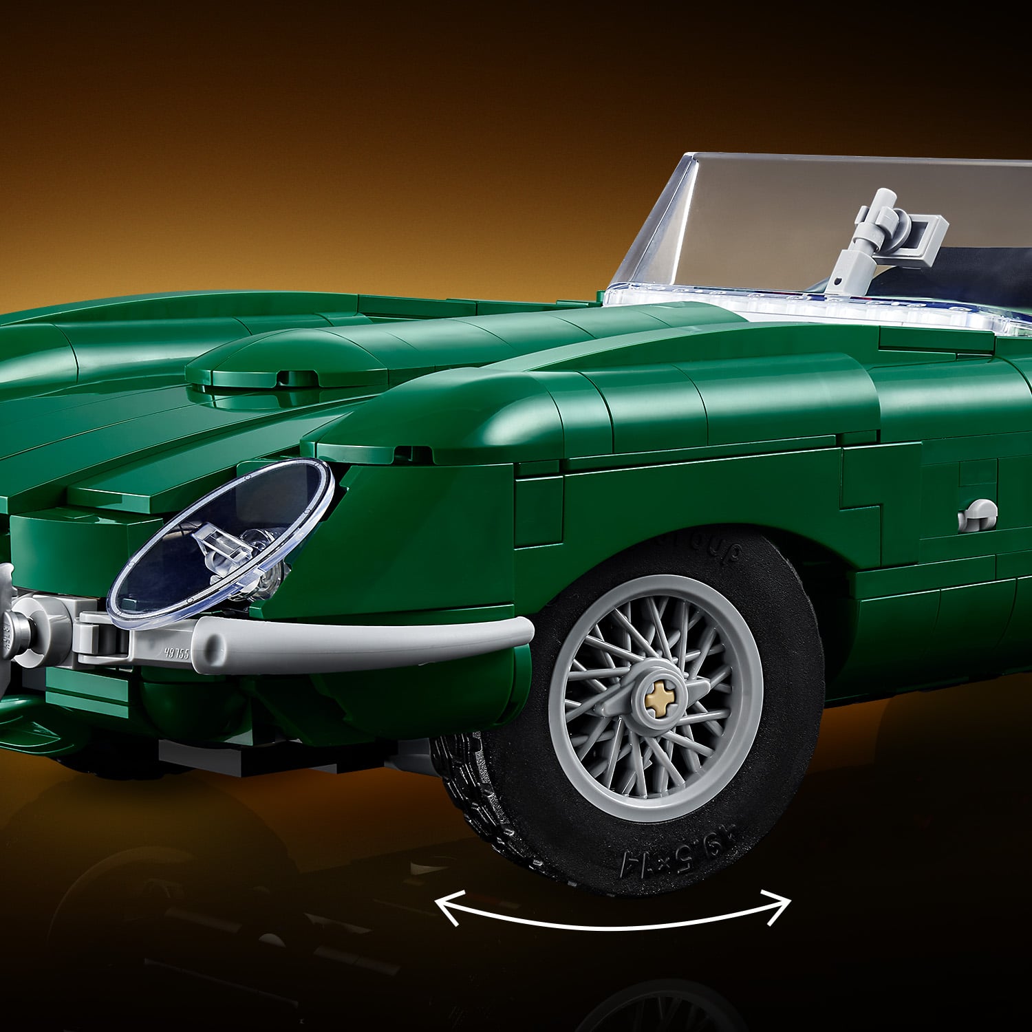 LEGO® Icons Jaguar E-Type 11381, model samochodu sportowego