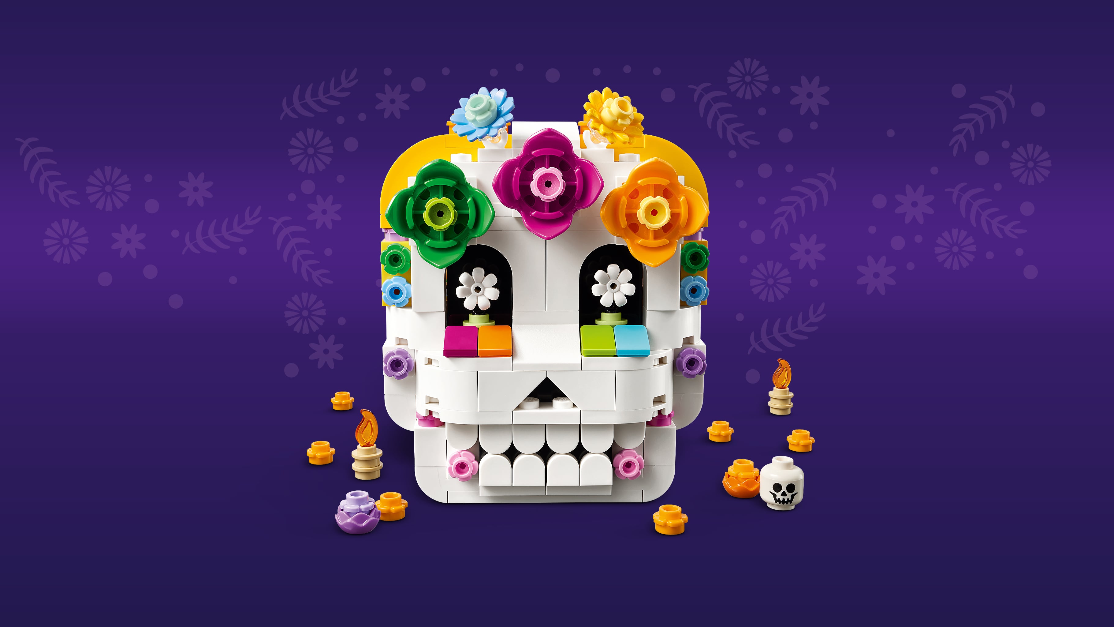 Ozdoba z czaszką LEGO® Ołtarz dla zmarłych Día De Los Muertos 40811