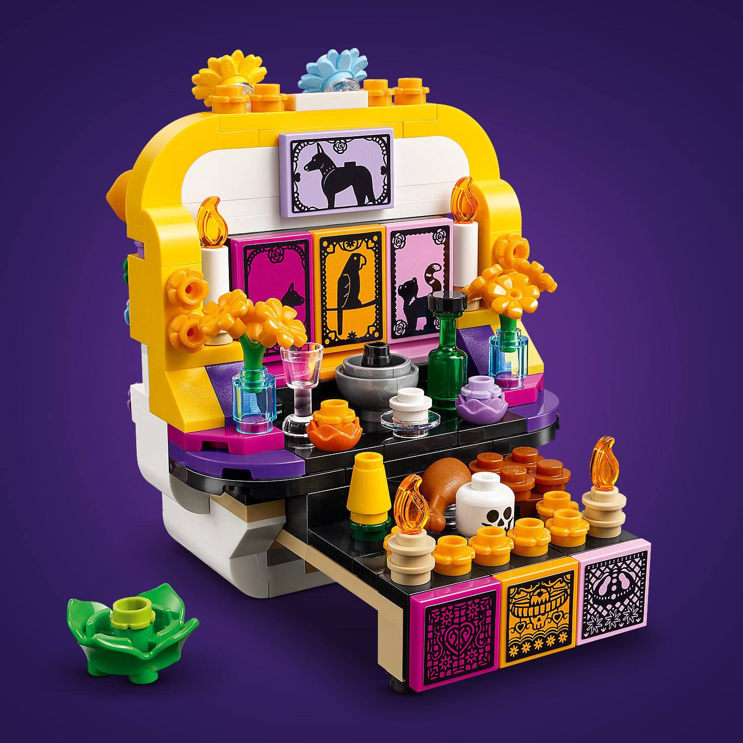 Ozdoba z czaszką LEGO® Ołtarz dla zmarłych Día De Los Muertos 40811
