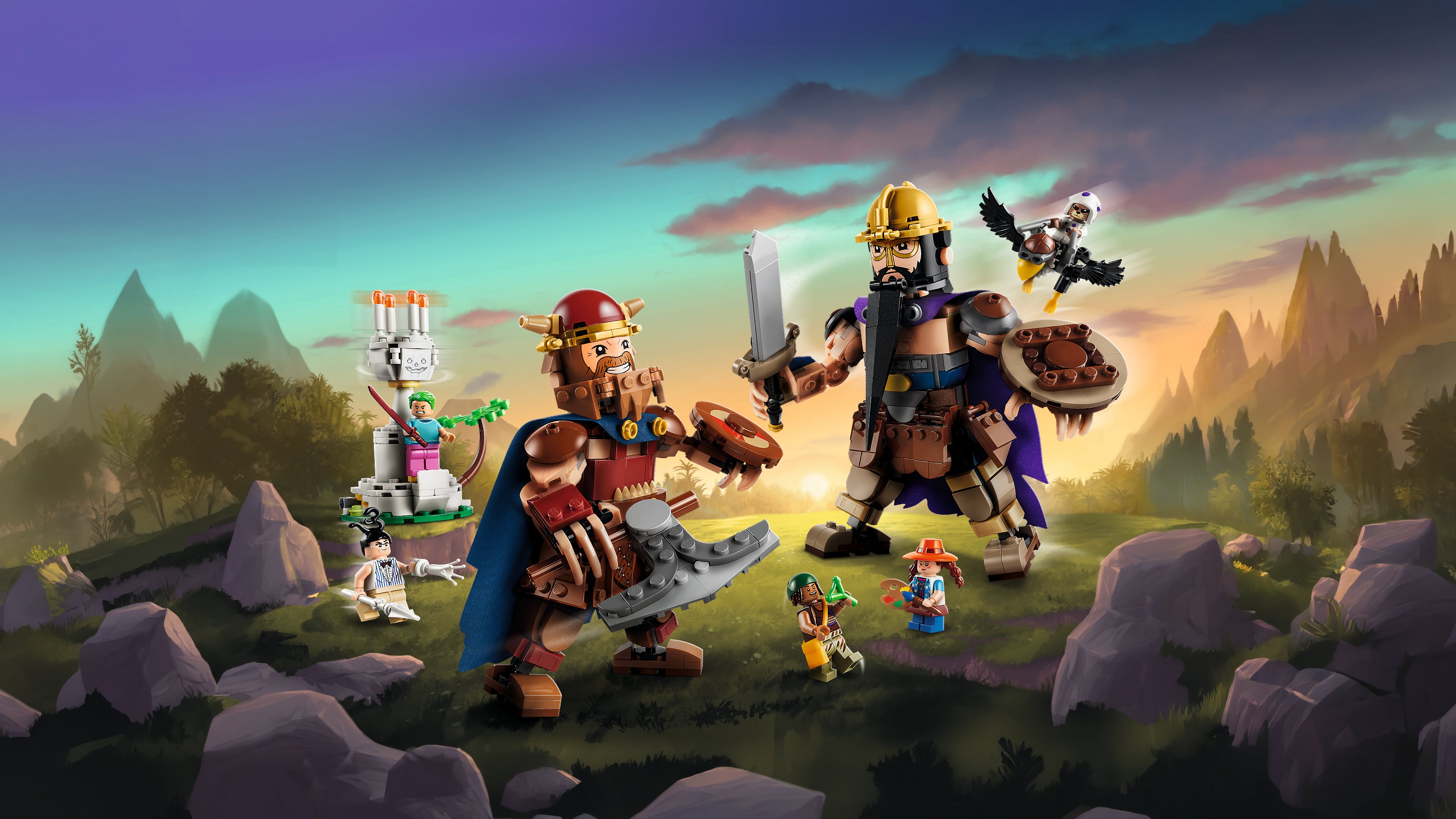 LEGO® ONE PIECE Dorry kontra Brogy — Giganci z Little Garden 75644
