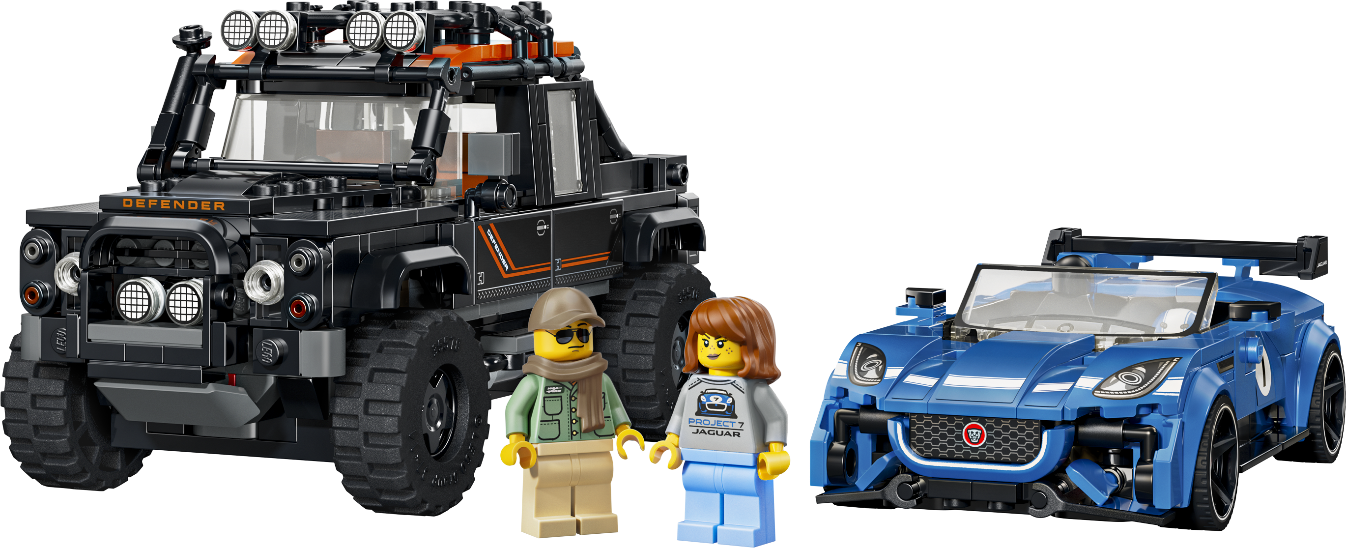 LEGO® Speed Champions Jaguar Project 7 i Land Rover Defender 77264