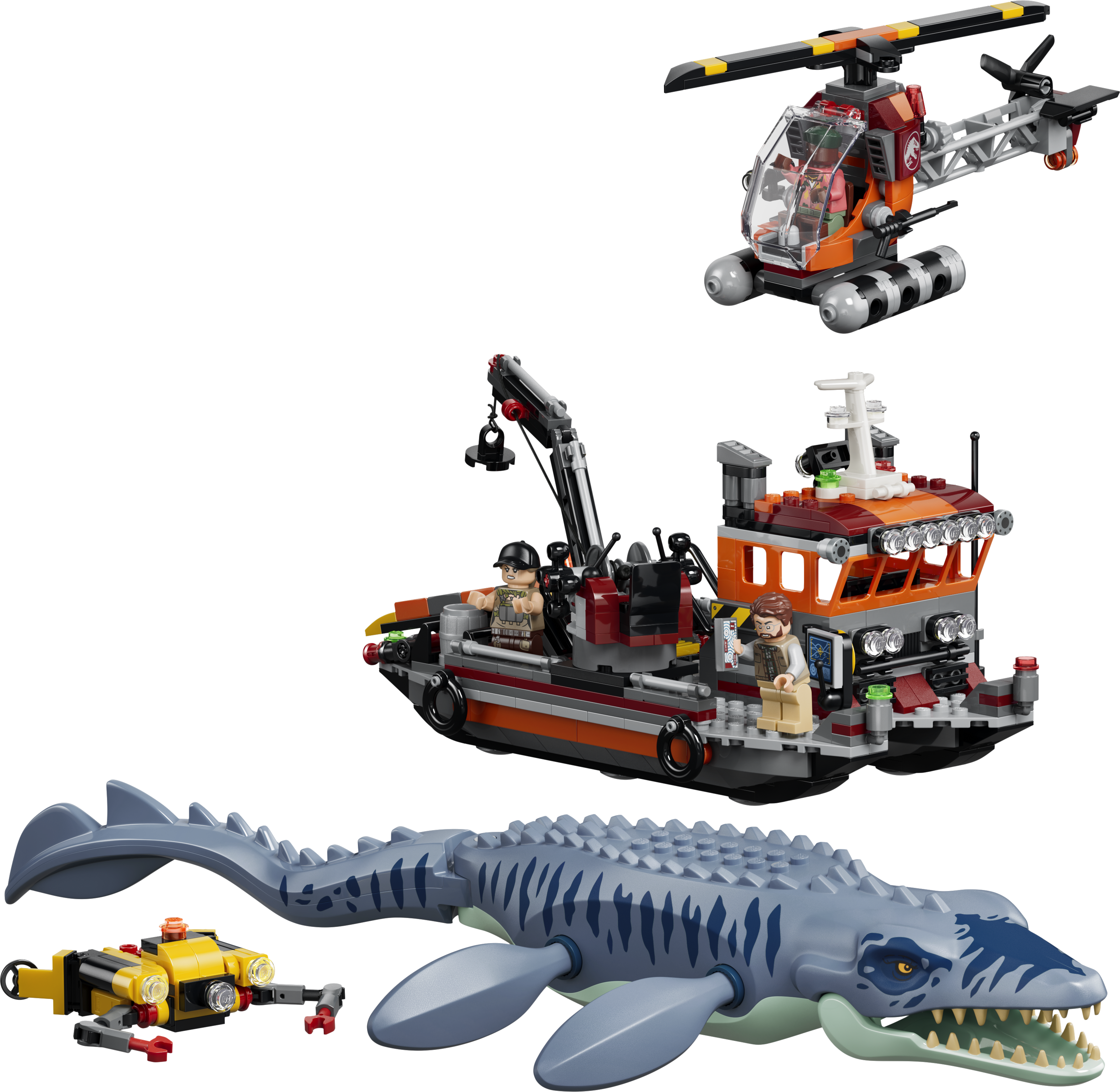LEGO® Jurassic World Atak mozazaura na łódź 77983, zabawka