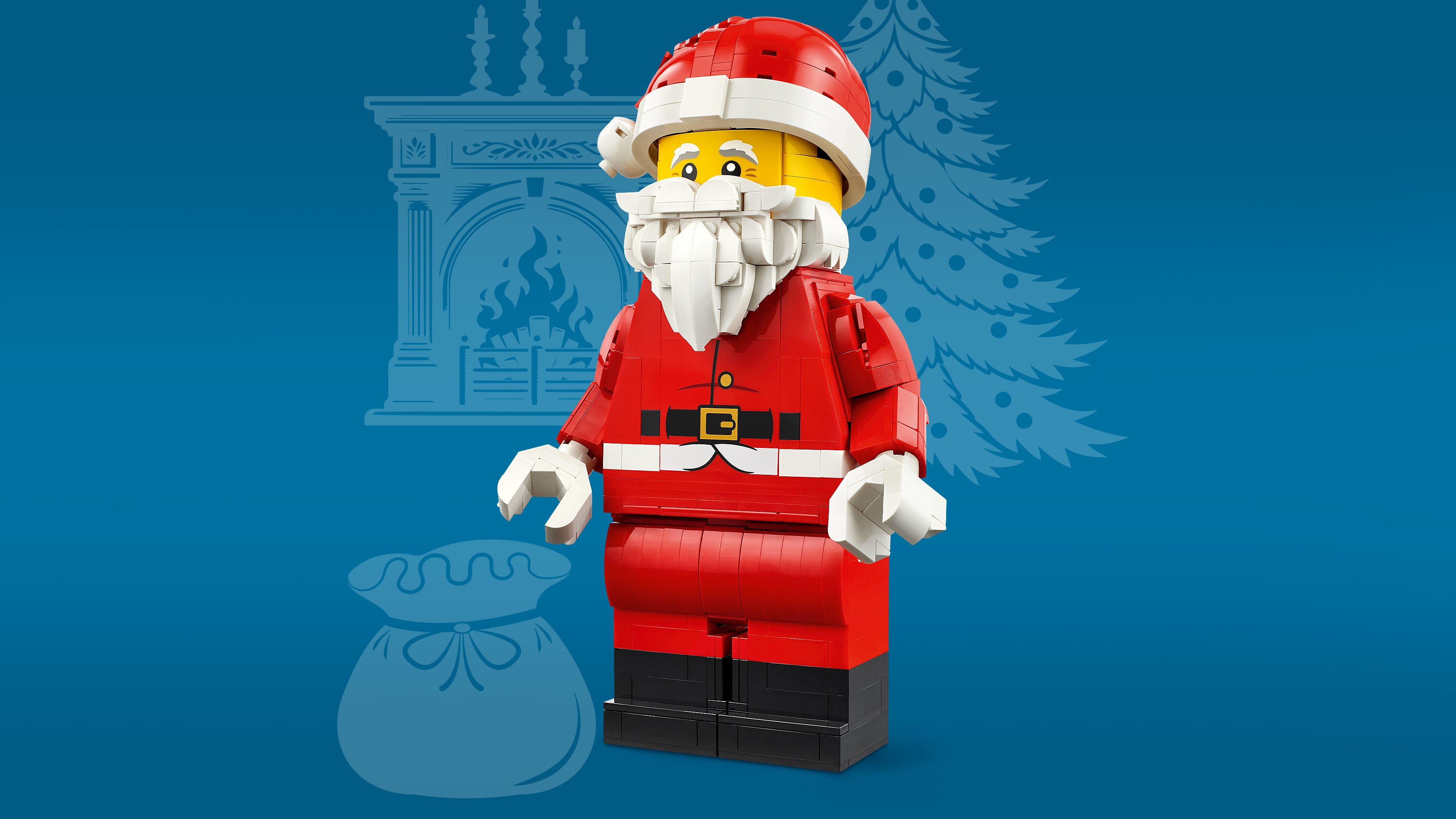 Ozdoba LEGO® Powiększona minifigurka Świętego Mikołaja 40820