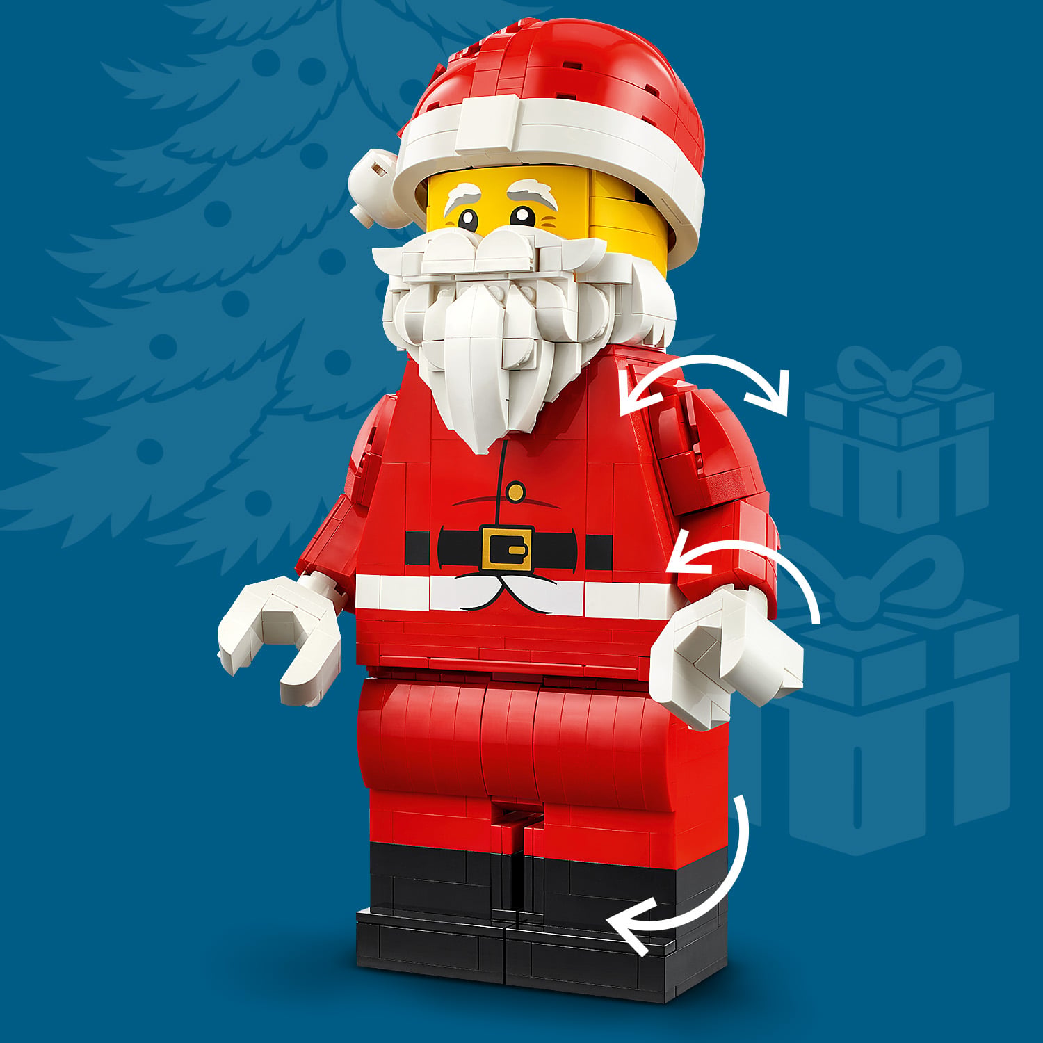 Ozdoba LEGO® Powiększona minifigurka Świętego Mikołaja 40820