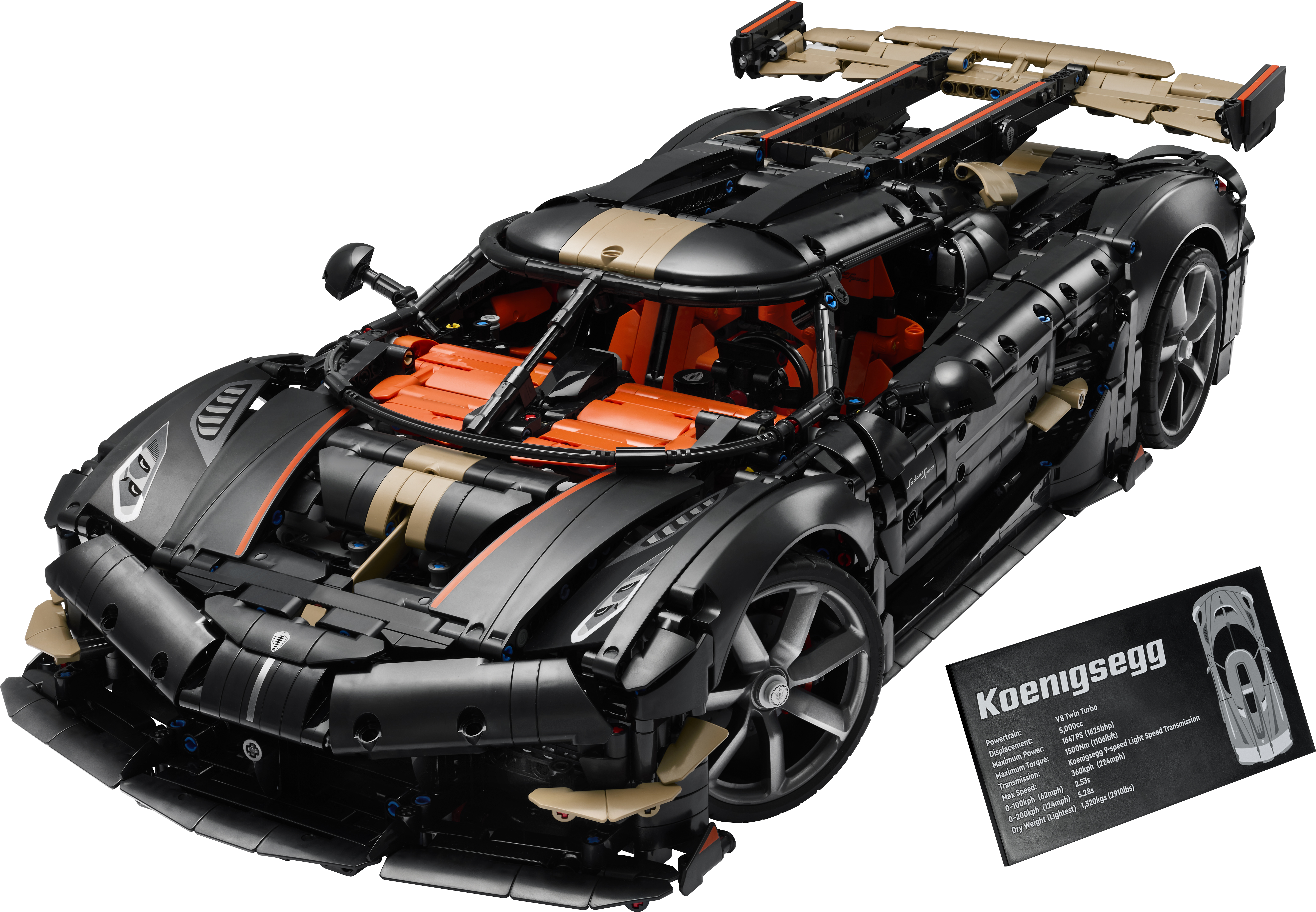 LEGO® Technic Koenigsegg Sadair's Spear Megacar 42232, zestaw konstrukcyjny dla dorosłych