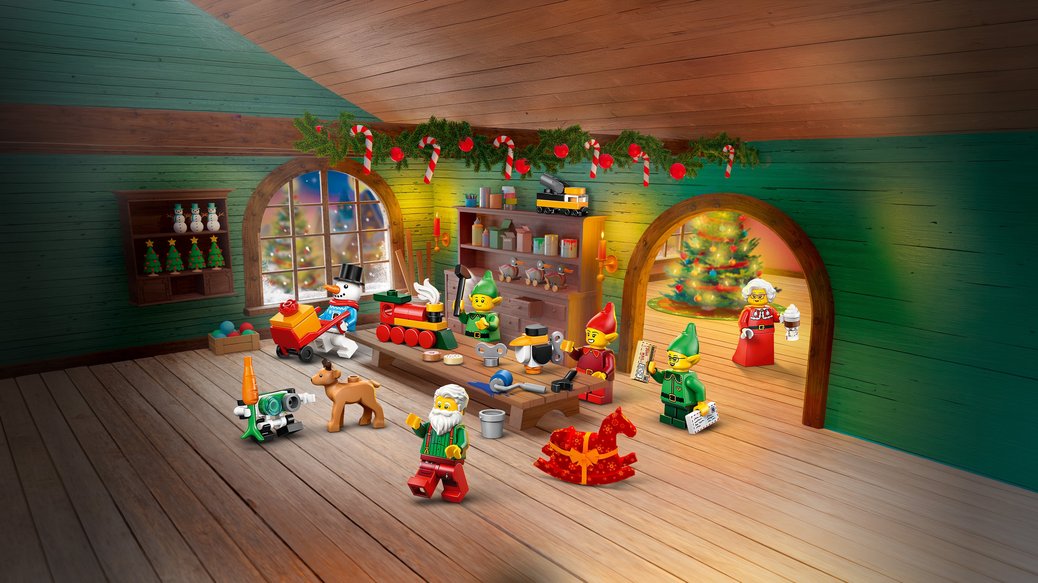 LEGO® City Kalendarz adwentowy na 2026 rok 60510, warsztat Świętego Mikołaja