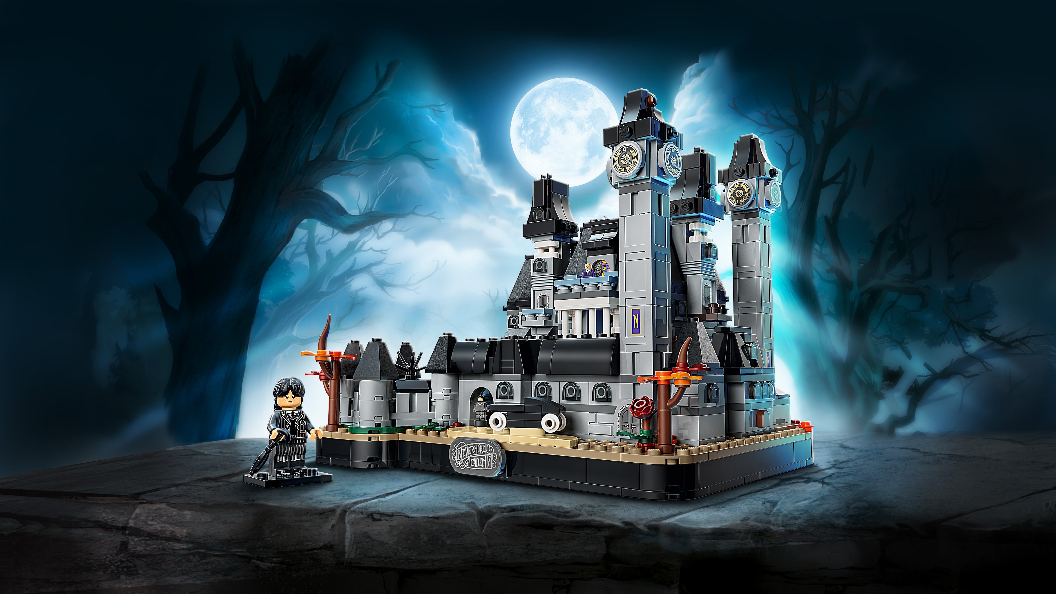 LEGO® Wednesday Akademia Nevermore 76788, zabawka konstrukcyjna pełna tajemnic