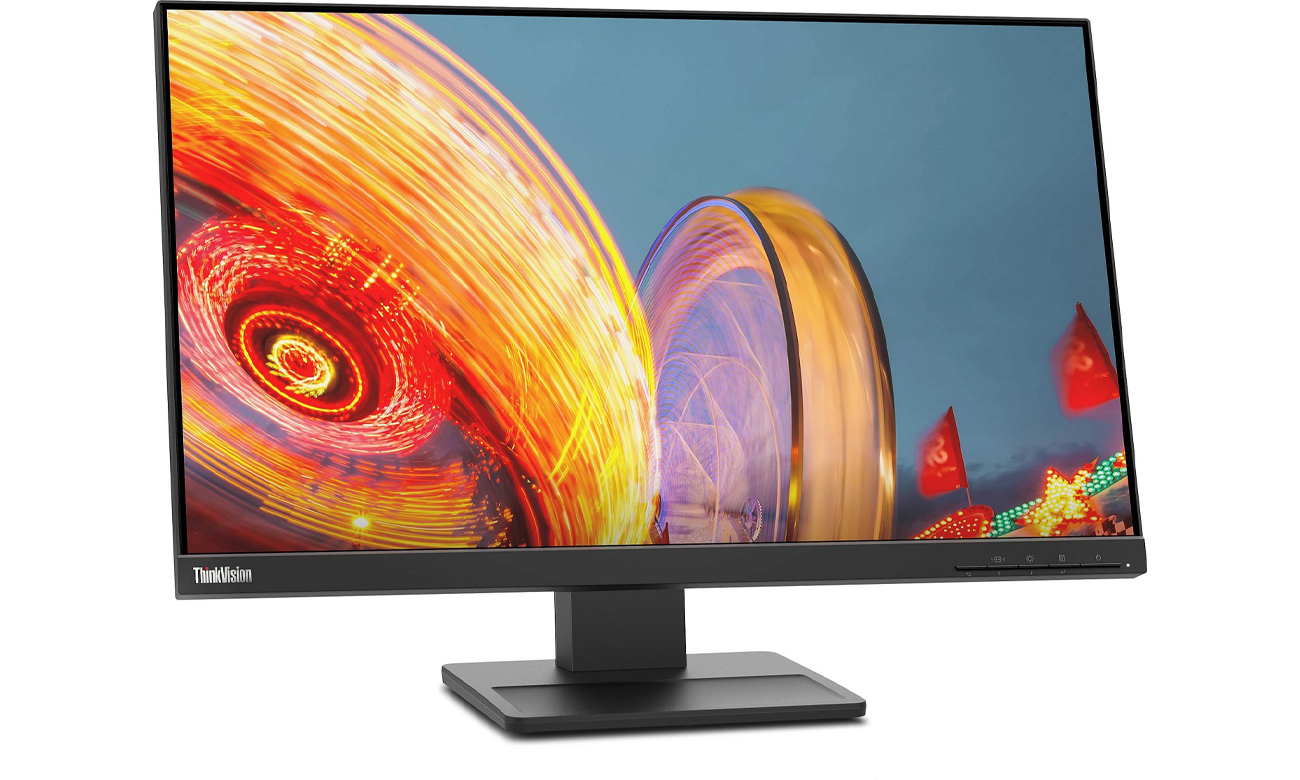 ThinkVision E24q-20 widok z przodu pod kątem