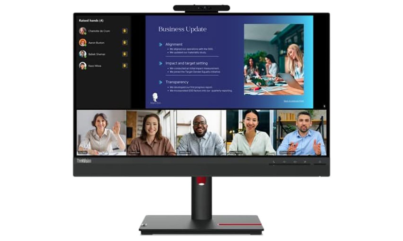 Lenovo ThinkVision T24v-30 widok z przodu
