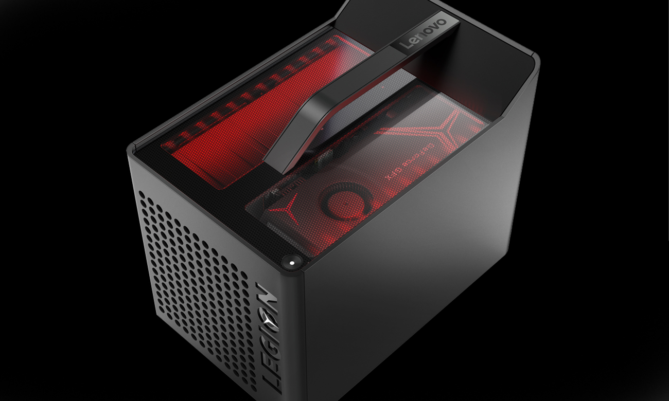 Lenovo Legion C530-19 dopracowany stalowy kolor elegancka kratka podświetlenie