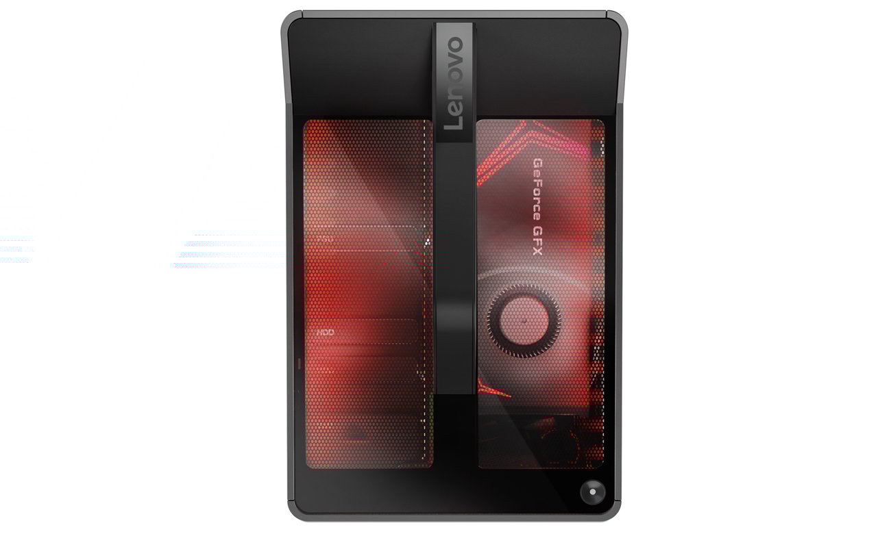 Lenovo Legion C530-19 najpotężniejszy sprzęt do gier przezroczysty panel górny