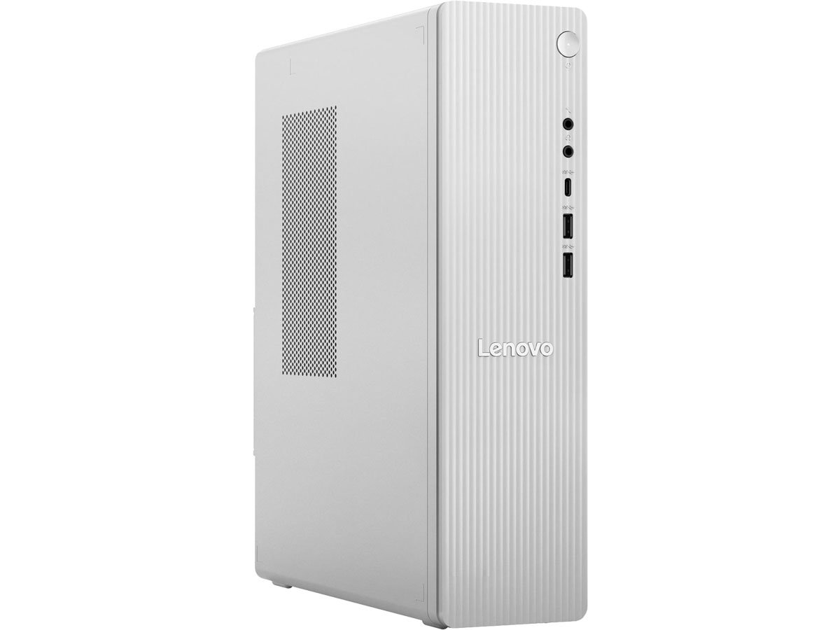 Desktop Lenovo IdeaCentre Tower porty z przodu i lewy bok