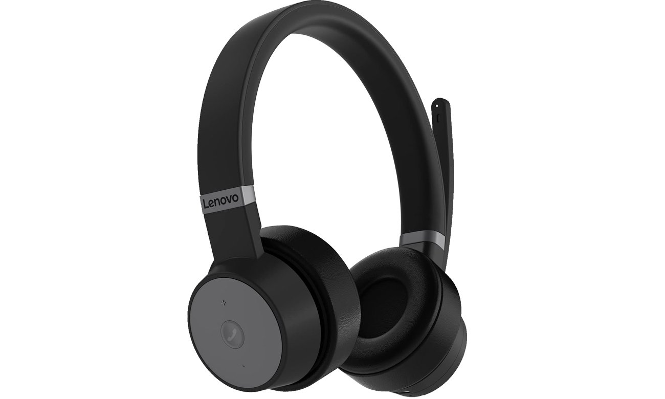 Zestaw słuchawkowy Lenovo Go Wireless ANC - Widok od przodu pod kątem