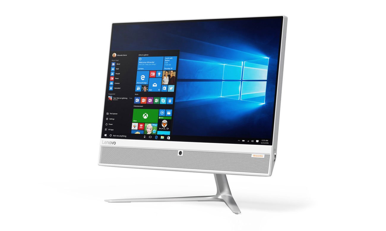 Ideacentre AIO 510-22 Biały ekran fullHD