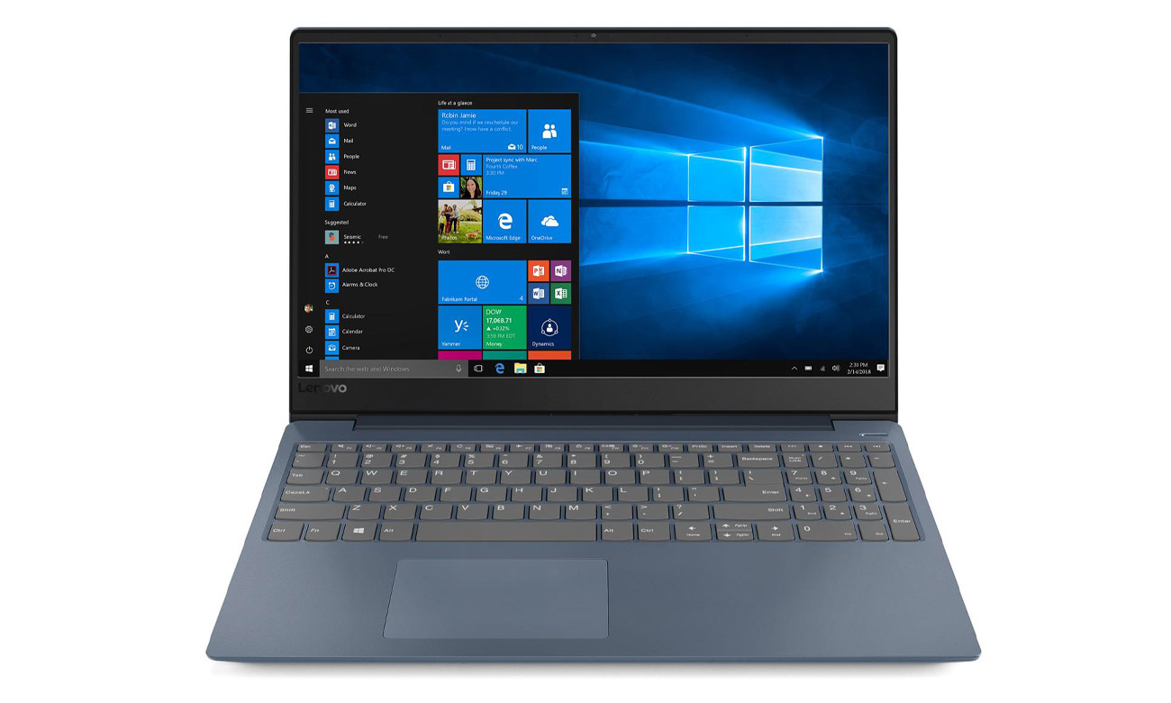 Lenovo Ideapad 330s Pełne, ciepłe brzmienie Dolby Audio