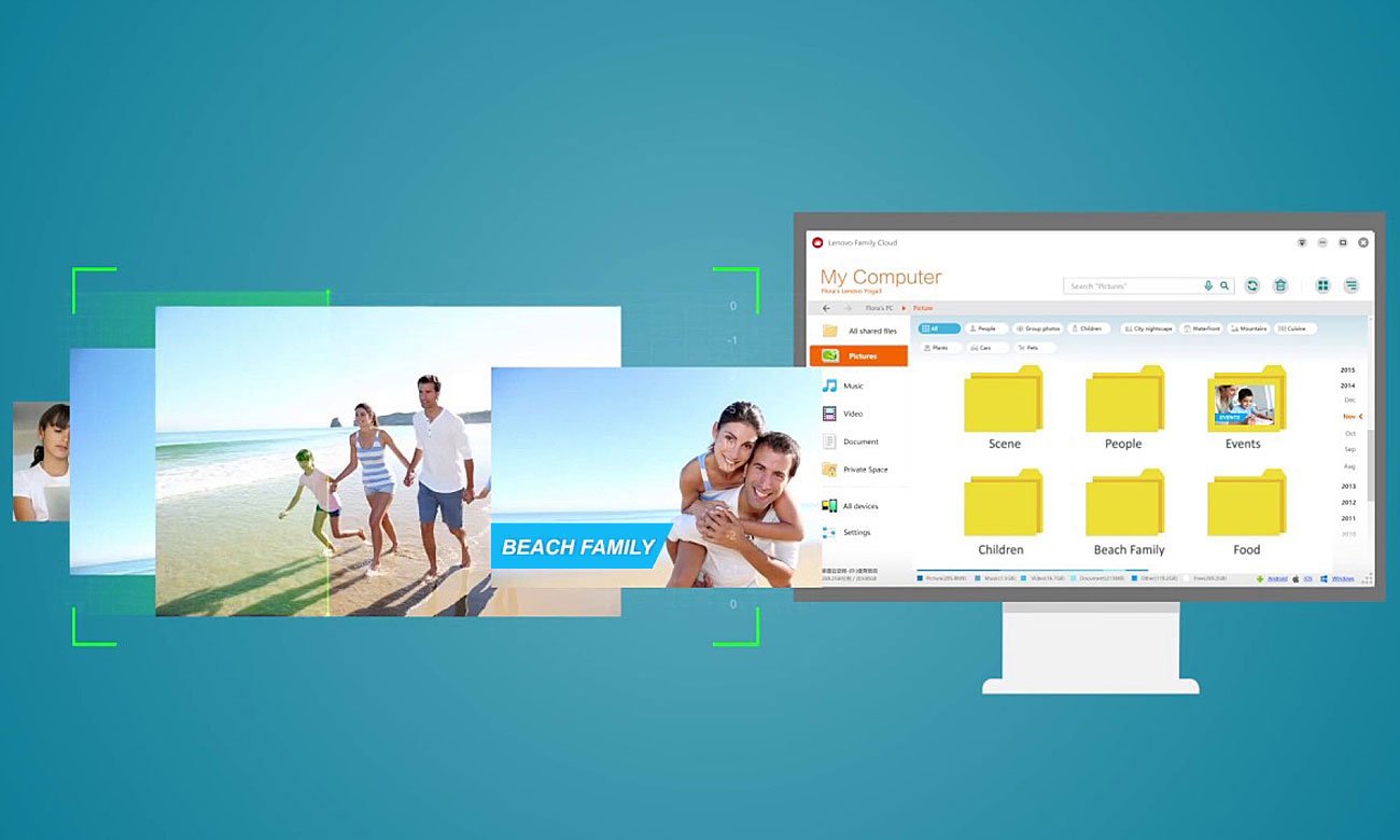 Desktop Lenovo Ideacentre 510 Aplikacja Lenovo Family Cloud