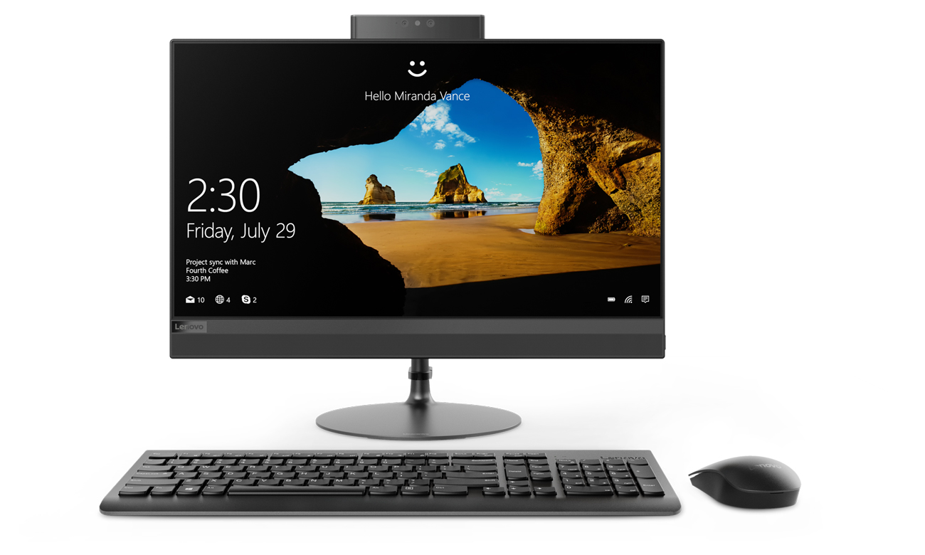 Lenovo Ideacentre AIO 520-27 Bezpieczne i wygodne logowanie z Windows Hello