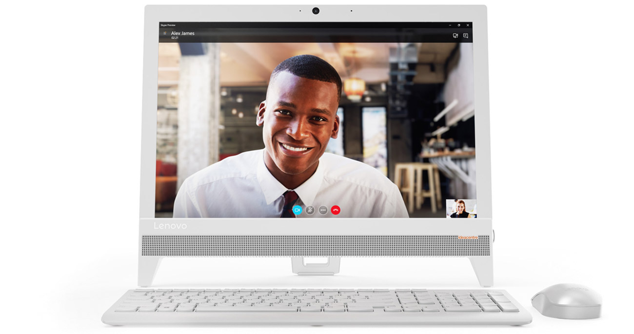 Lenovo Ideacentre AIO 310 Biały kamera, głośniki