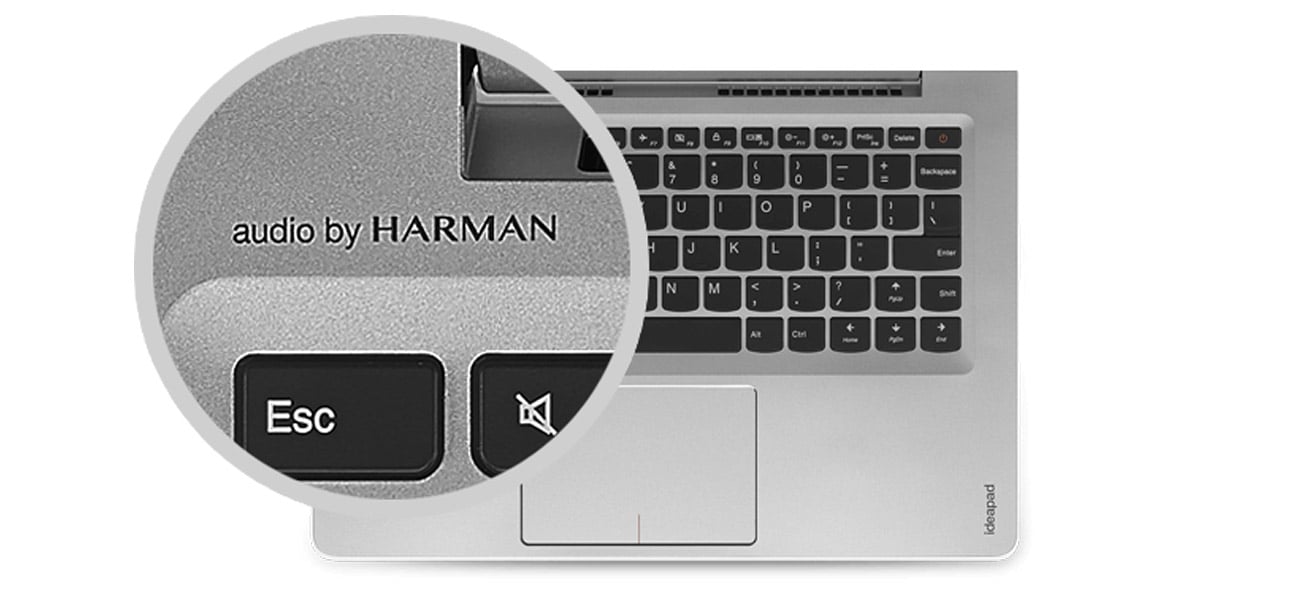 Laptop Lenovo Ideapad 510s głośniki stereo harman audio