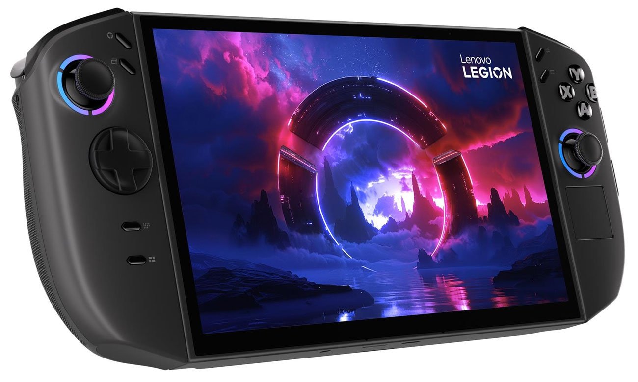 Konsola mobilna Lenovo Legion Go (2. gen) - Widok od przodu pod kątem