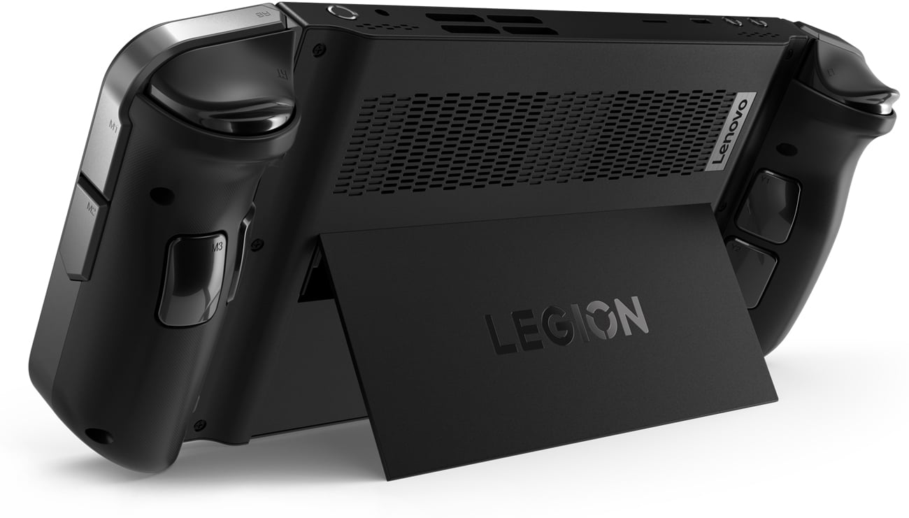 Портативна консоль Lenovo Legion Go - кутовий вид ззаду