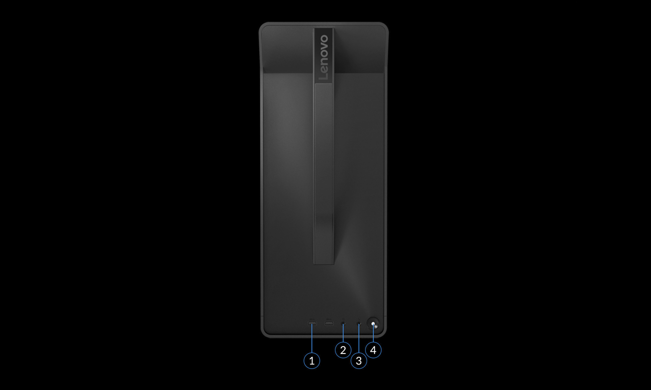 Lenovo Legion T530-28 port z przodu