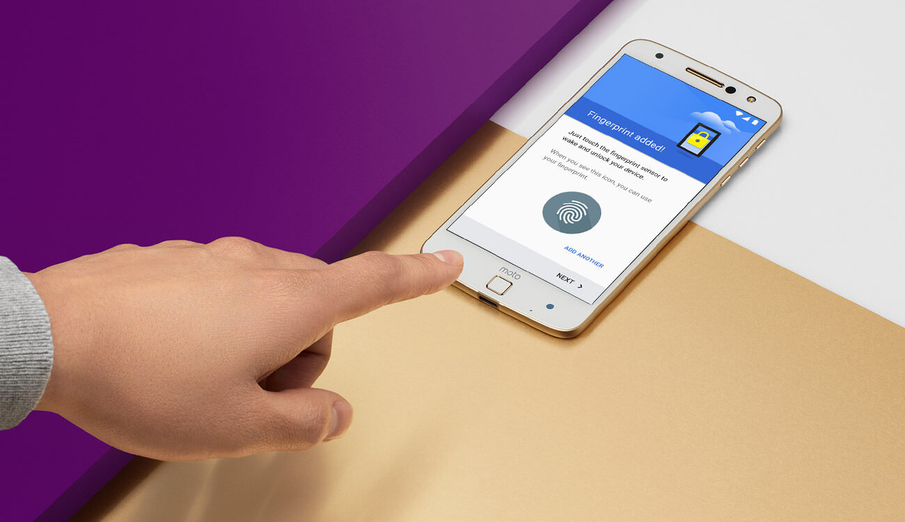 Motorola Moto Z Czytnik linii papilarnych