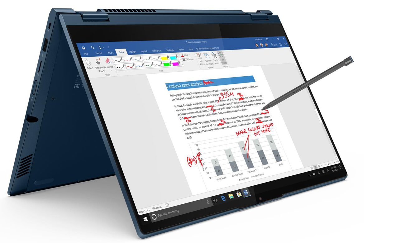 Lenovo ThinkBook Yoga 14s praca w wielu trybach
