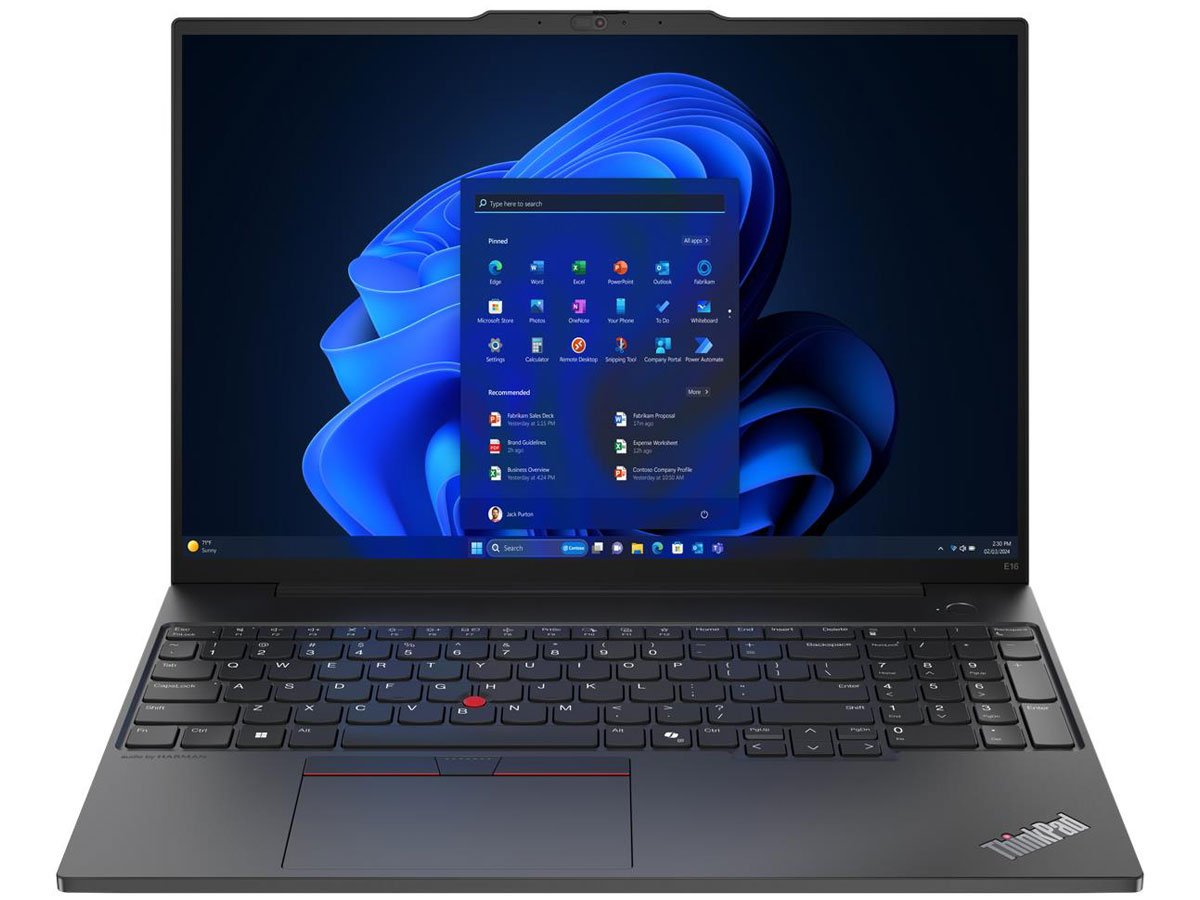 Lenovo ThinkPad E16 wygląd laptopa