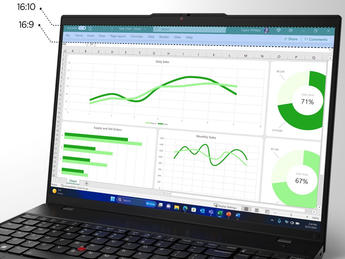 Lenovo ThinkPad L16 ekran 16:10