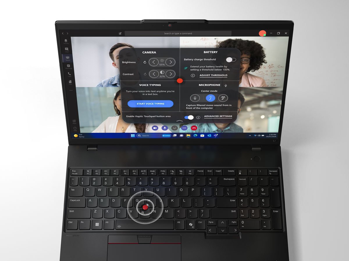 Lenovo ThinkPad L16 trackpoint i klawiatura
