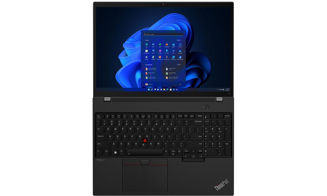 Lenovo ThinkPad T16 klawiatura i ekran
