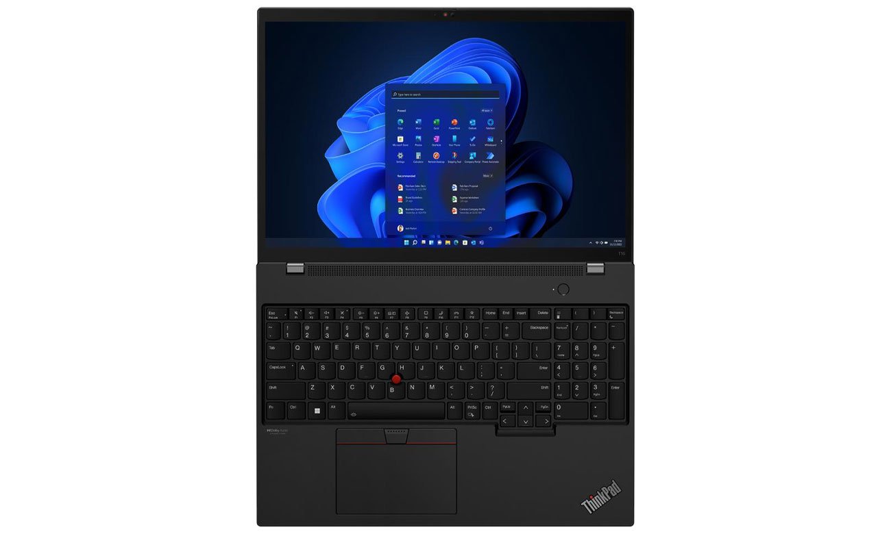 Lenovo ThinkPad T16 ekran z klawiatur