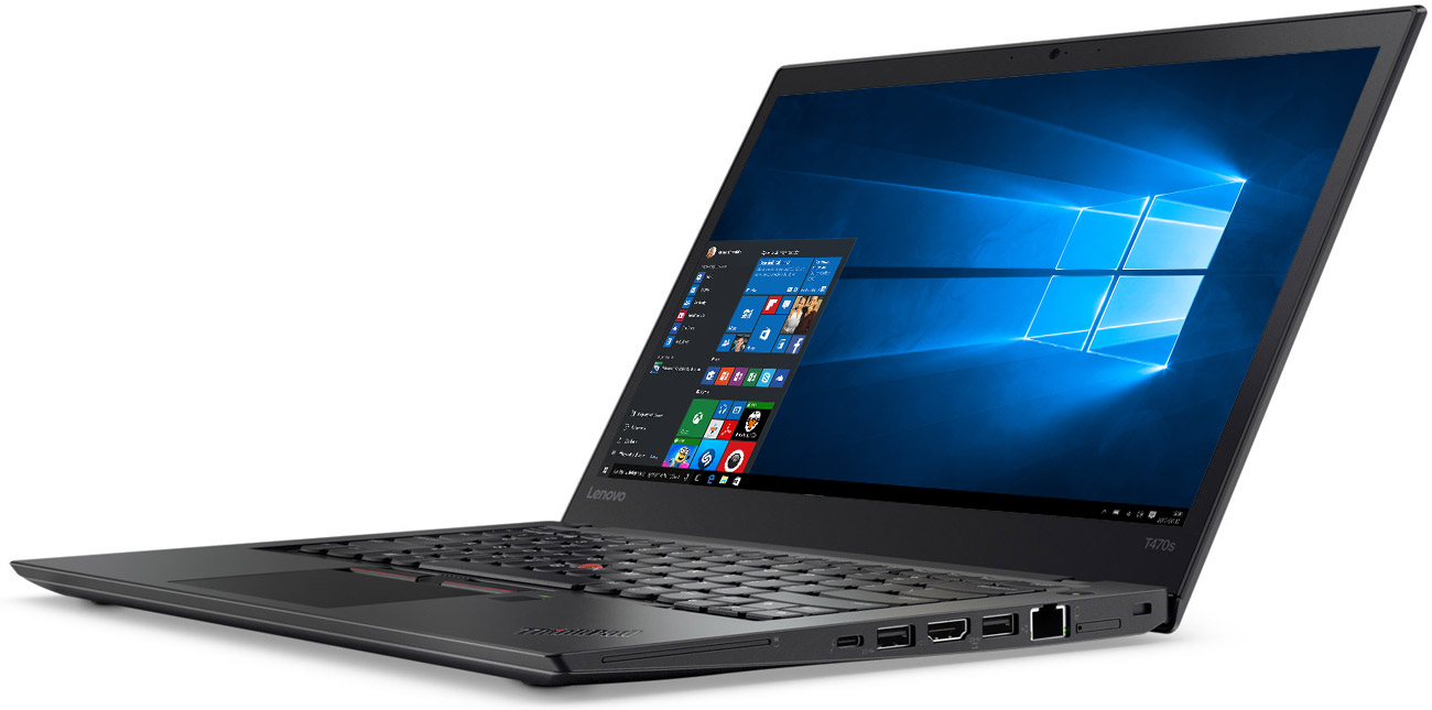 Lenovo ThinkPad T470s i57200U/12GB/256SSD/Win10PX FHD  Notebooki