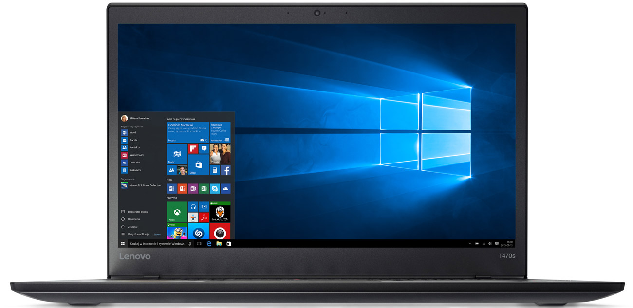 Lenovo ThinkPad T470s karta graficzna Intel HD Graphics