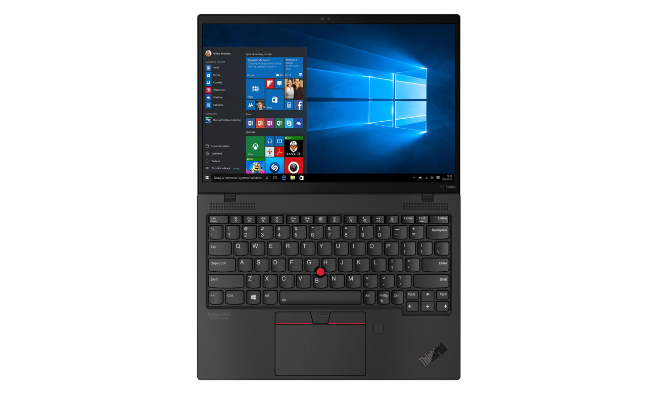 Bezpieczeństwo danych w ThinkPad X1 Nano