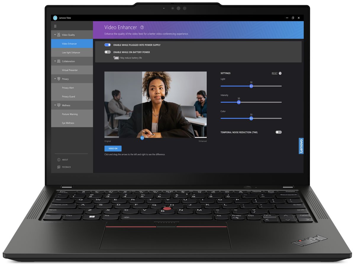 Lenovo ThinkPad X13 ekran i funkcje kamery