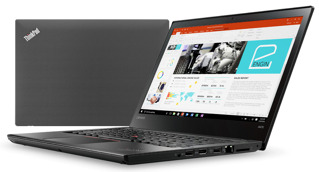 Lenovo ThinkPad A475 Stworzony z myślą o biznesie i bezpieczeństwie