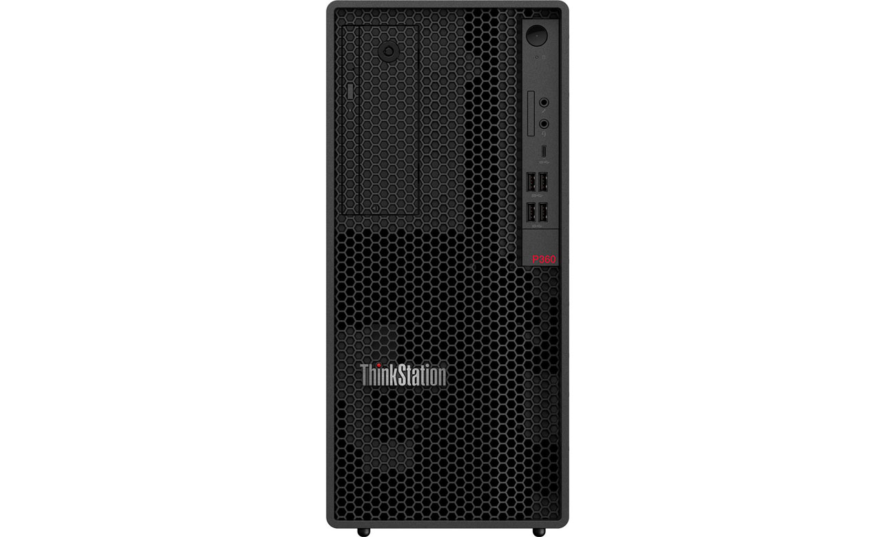 Lenovo ThinkStation P360 porty z przodu