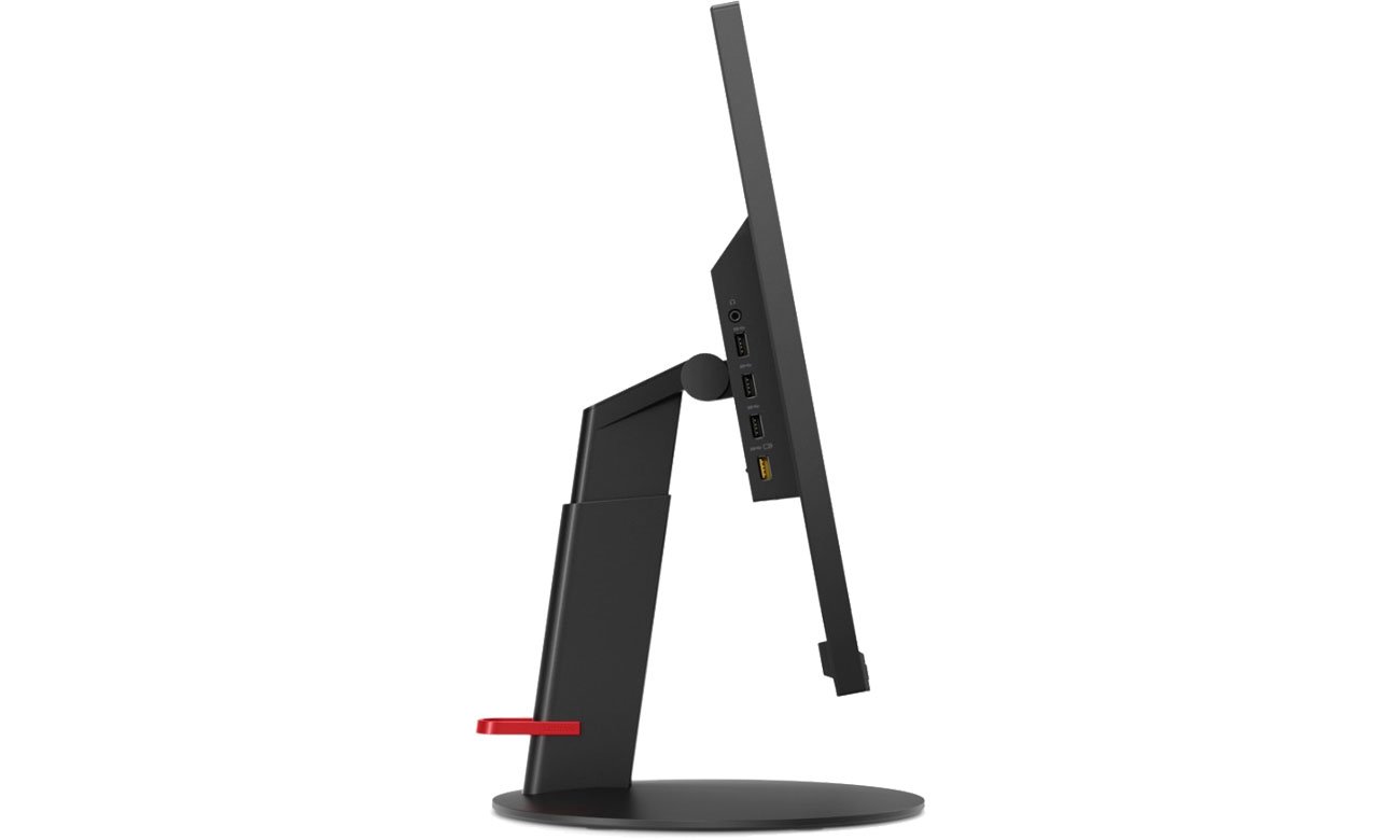Lenovo ThinkVision T27i-10 Widok z boku, porty USB